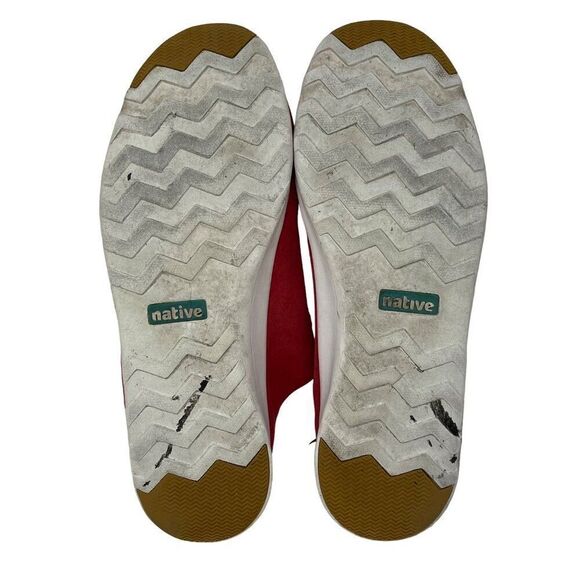 Native Men's Size 12 Red Suede Perforated Slip-On Sneakers - Picture 8 of 10